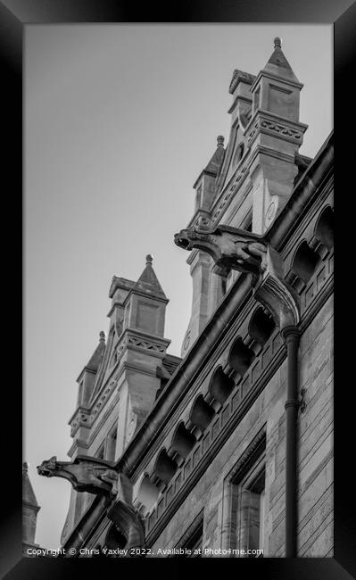 Stone gargoyles  Framed Print by Chris Yaxley