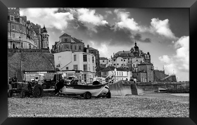 The seaside town of Cromer, North Norfolk Coast  Framed Print by Chris Yaxley