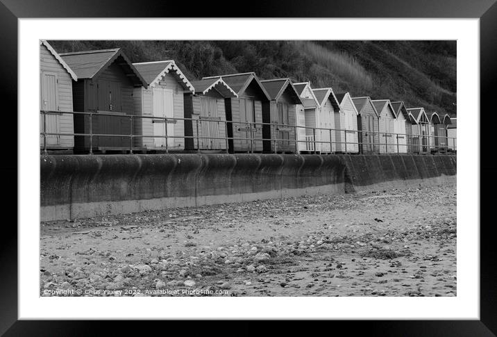 Cromer beach huts, Norfolk Coast Framed Mounted Print by Chris Yaxley