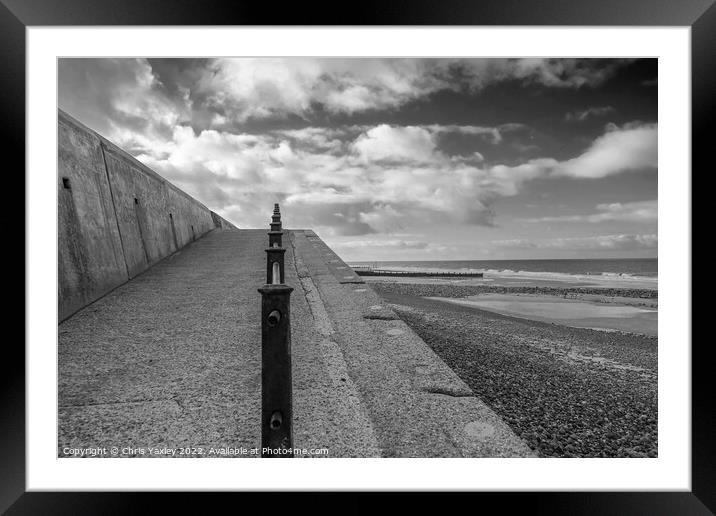 Cromer Beach, North Norfolk Coast Framed Mounted Print by Chris Yaxley