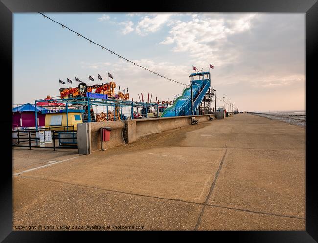 Hunstanton Promenade, North Norfolk Coast Framed Print by Chris Yaxley