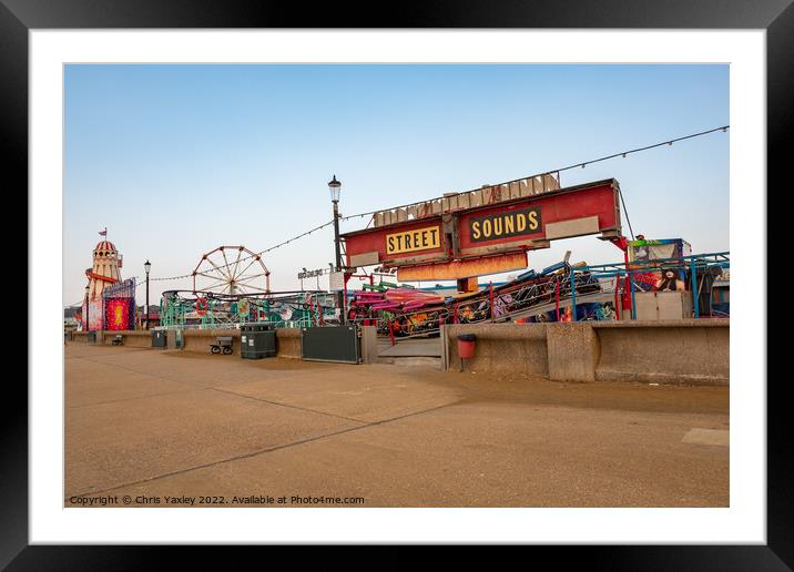 Coastal funfair Framed Mounted Print by Chris Yaxley