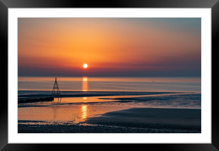 Coastal Sunset Framed Mounted Print by Chris Yaxley