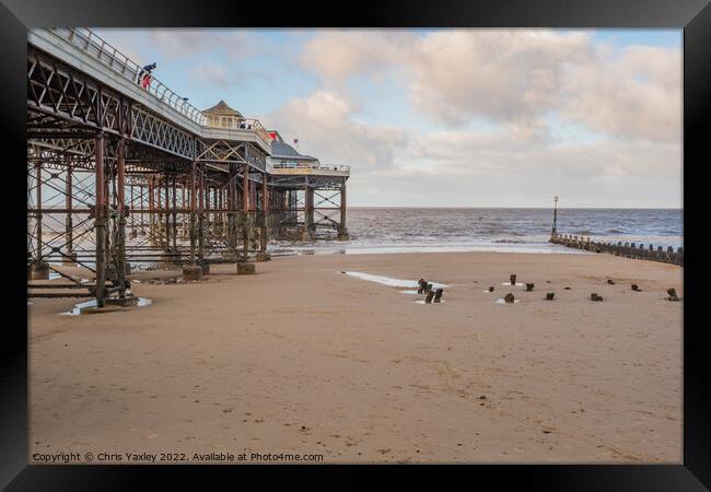 Cromer beach and pier Framed Print by Chris Yaxley
