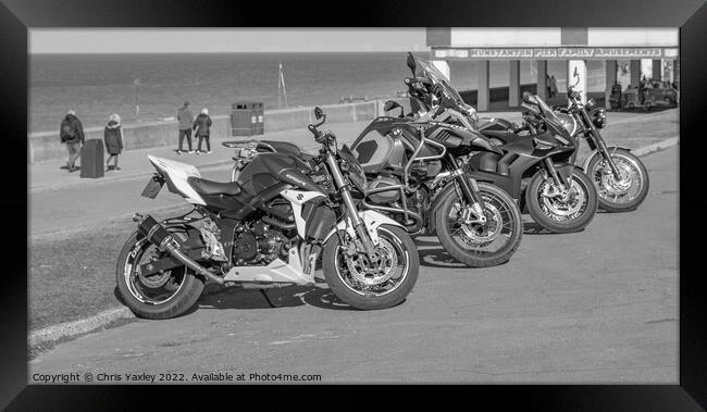 Motorbikes Framed Print by Chris Yaxley