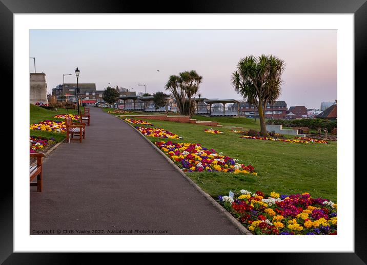 Esplanade Gardens, Hunstanton Framed Mounted Print by Chris Yaxley