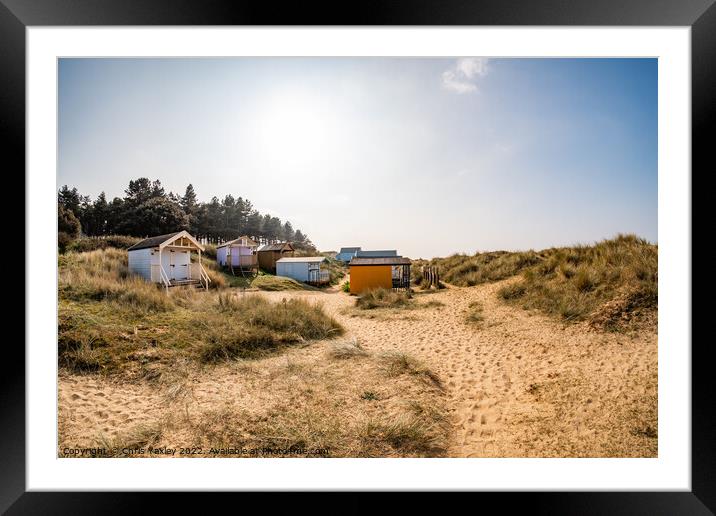 Hunstanton beach huts Framed Mounted Print by Chris Yaxley