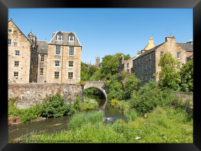 waterside properties in Leith, Edinburgh Framed Print by Chris Yaxley