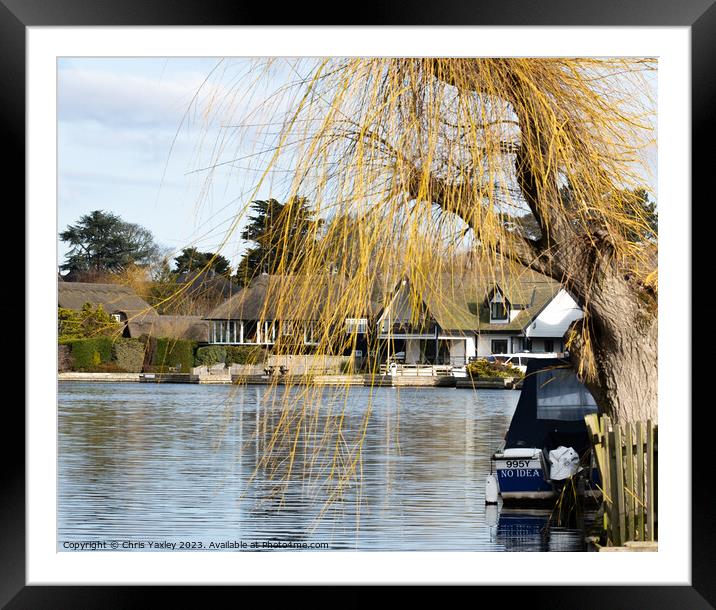 River Bure, Norfolk Broads Framed Mounted Print by Chris Yaxley