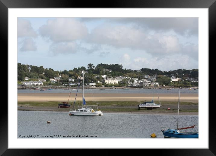 Camel Estuary, Padstow Framed Mounted Print by Chris Yaxley