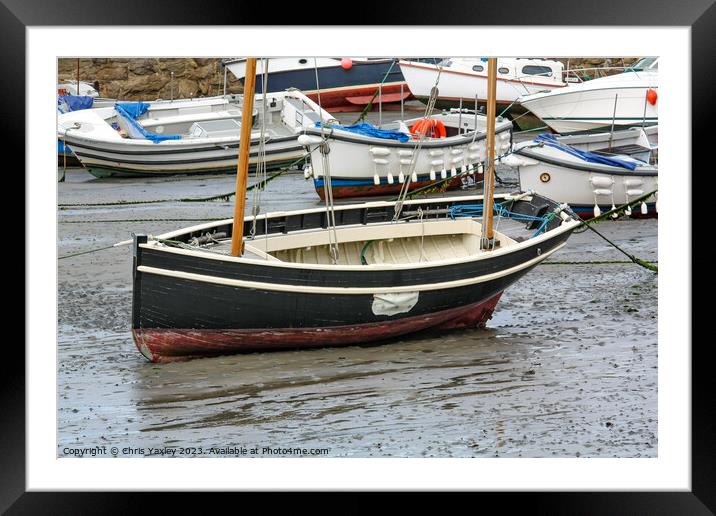 Cornish fishing boat Framed Mounted Print by Chris Yaxley