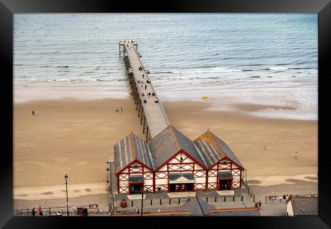 Victorian pier on the coast Framed Print by Chris Yaxley
