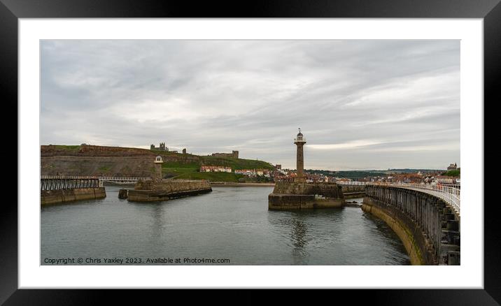 Seaside harbour entrance Framed Mounted Print by Chris Yaxley