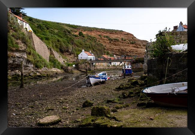 The seaside village of Staithes Framed Print by Chris Yaxley