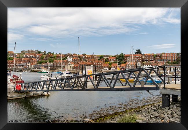 Whitby marina, North Yorkshire Framed Print by Chris Yaxley