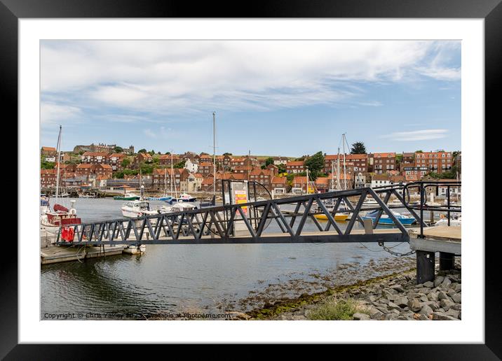 Whitby marina, North Yorkshire Framed Mounted Print by Chris Yaxley