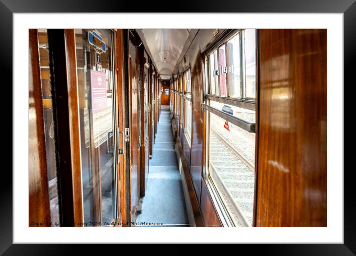 The railways carriage Framed Mounted Print by Chris Yaxley