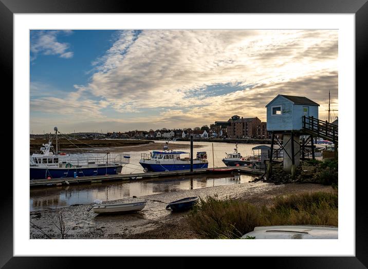 The seaside town of Wells-next-the-sea, Norfolk Framed Mounted Print by Chris Yaxley