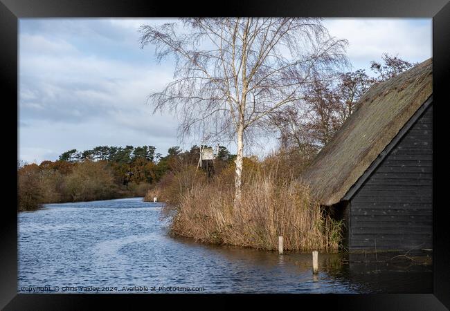 River Ant at How Hill, Norfolk Broads Framed Print by Chris Yaxley