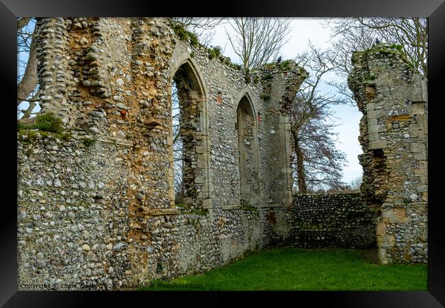 The Priory of St Mary in the MEadow Framed Print by Chris Yaxley