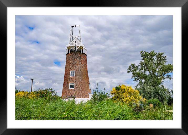 Martham Mill holiday let Framed Mounted Print by Chris Yaxley