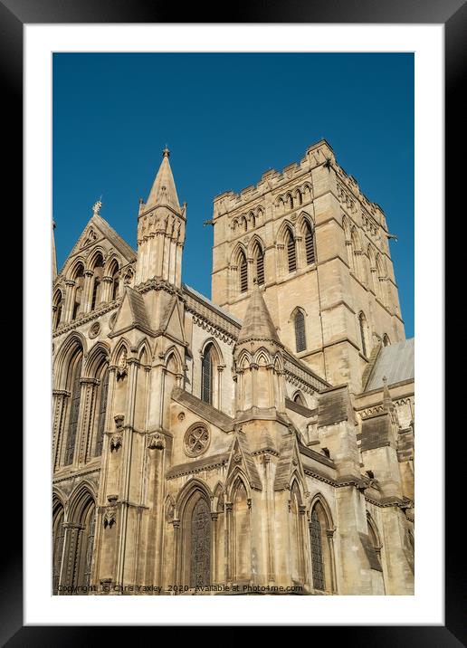 The Cathedral of St John the Baptist, Norwich Framed Mounted Print by Chris Yaxley