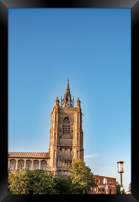 The spire of the Church of St Peter Mancroft Framed Print by Chris Yaxley