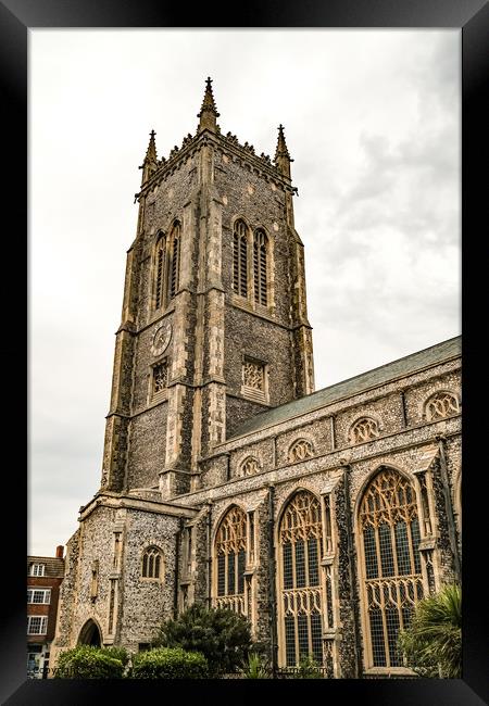 Anglican Church in the seaside town of Cromer Framed Print by Chris Yaxley