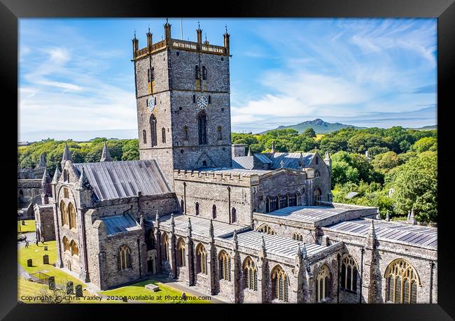 St Davids Cathedral, Wales Framed Print by Chris Yaxley