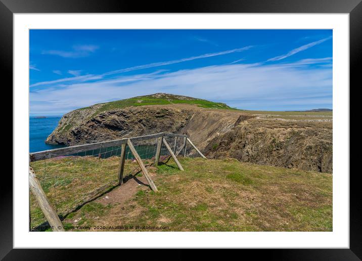 Exploring Ramsey Island RSPB Reserve Framed Mounted Print by Chris Yaxley