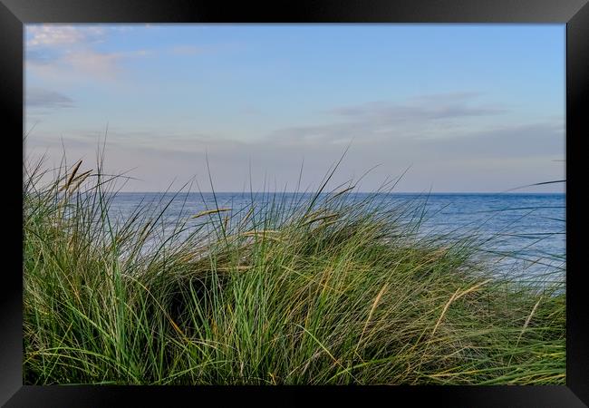 The Norfolk coast captured from the sand dunes Framed Print by Chris Yaxley