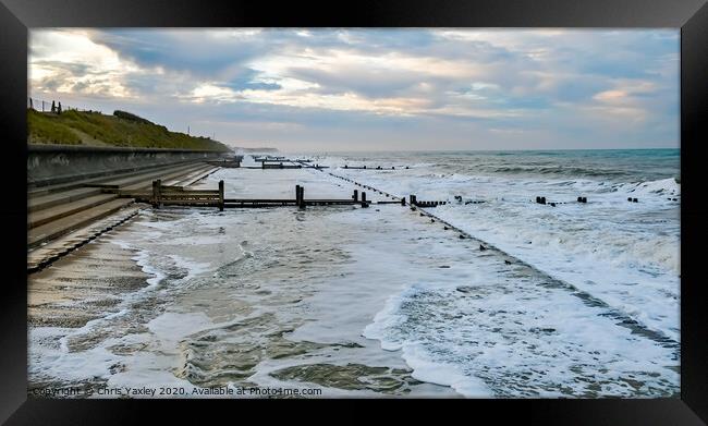 High tide Framed Print by Chris Yaxley