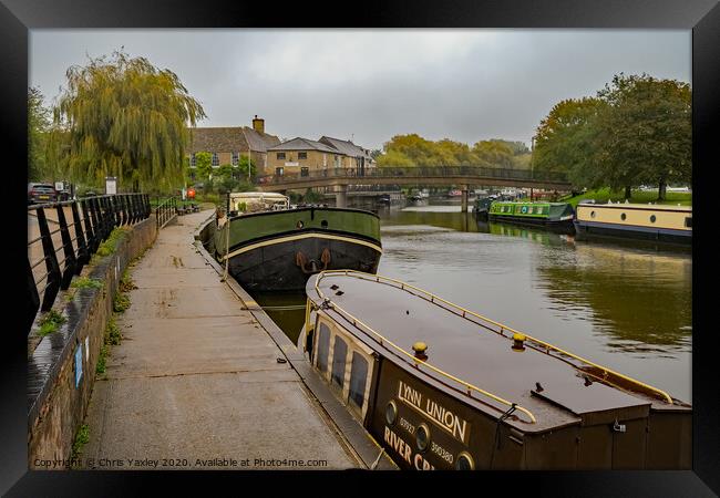 The River Great Ouse, Ely Framed Print by Chris Yaxley