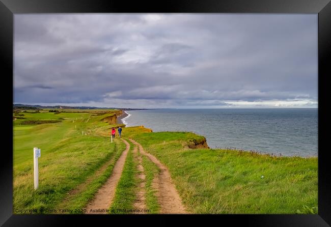 The north Norfolk Coastal Path Framed Print by Chris Yaxley