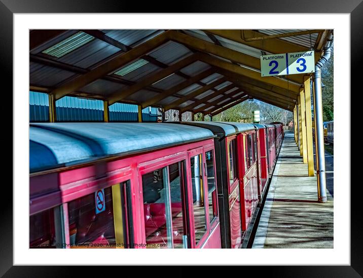 Railway carriages Framed Mounted Print by Chris Yaxley