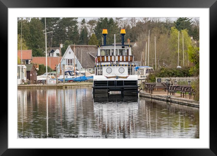 Southern Comfort on the River Bure, Horning Framed Mounted Print by Chris Yaxley