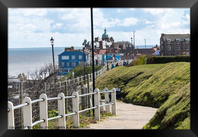 The seaside town of Cromer on the Norfolk coast Framed Print by Chris Yaxley