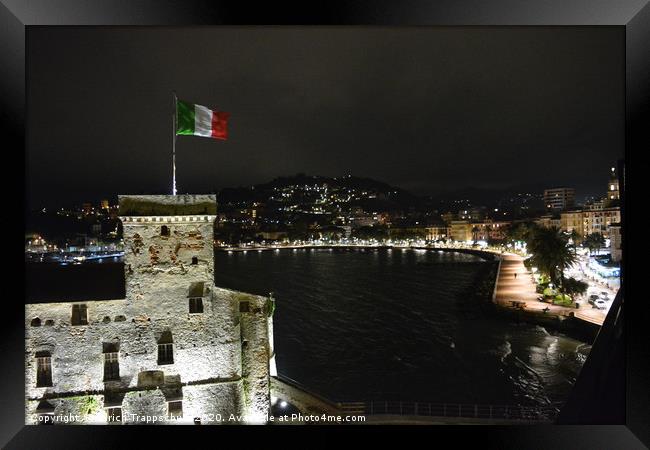 The Castle of Rapallo  Framed Print by Ulrich Trappschuh