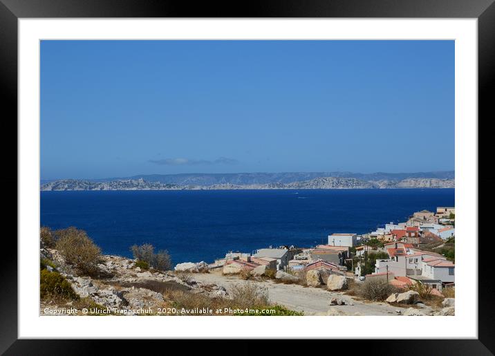 The mediterranean sea Framed Mounted Print by Ulrich Trappschuh