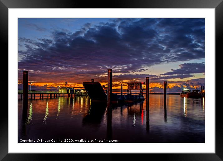 Victoria Point Sunrise Framed Mounted Print by Shaun Carling