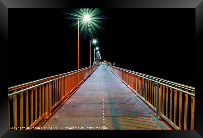 Victoria Point Jetty Framed Print by Shaun Carling