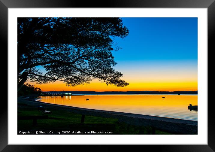Blue Hour Sunrise Framed Mounted Print by Shaun Carling
