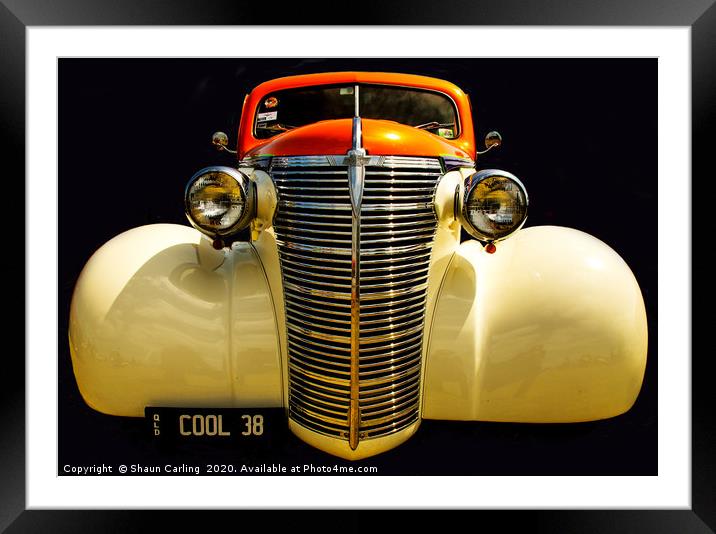 38 Chevrolet Hot Rod Framed Mounted Print by Shaun Carling