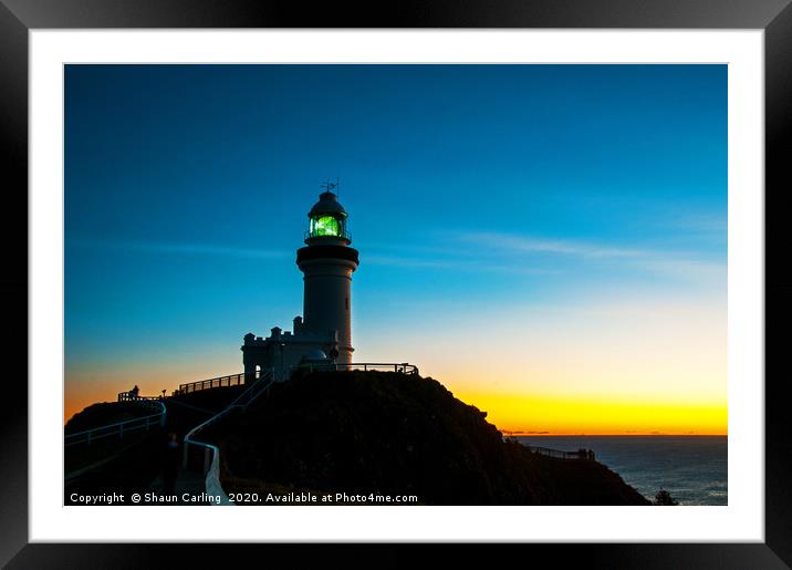Cape Byron Lighthouse Framed Mounted Print by Shaun Carling