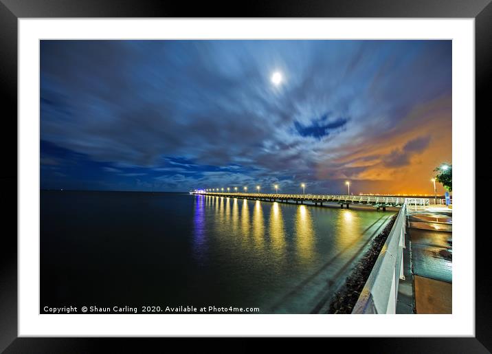 Just Before Sunrise At Shornecliffe Pier Framed Mounted Print by Shaun Carling