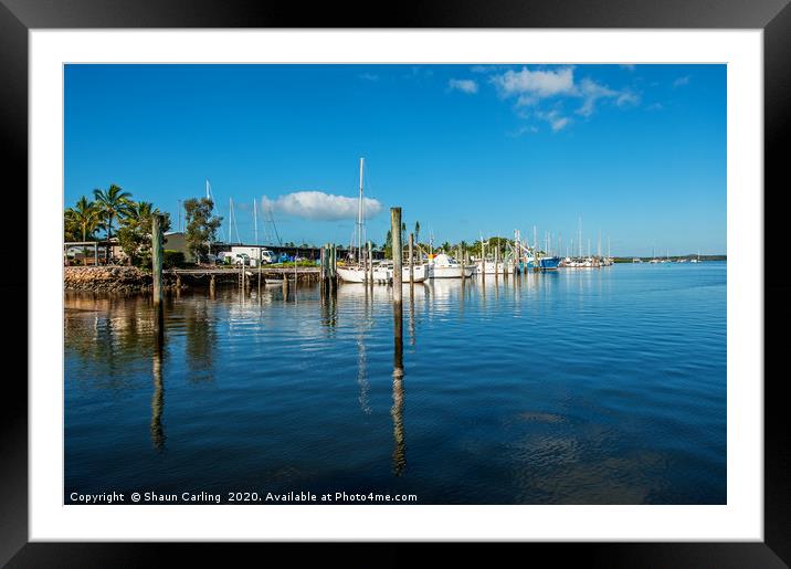 Tin Ban Bay Marina Framed Mounted Print by Shaun Carling