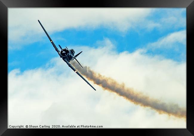 American Fighter At Cressbrook Air Show  Framed Print by Shaun Carling