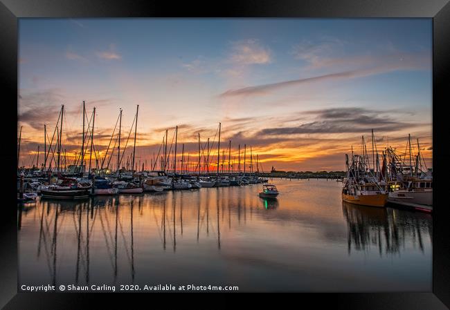 Sunset In Paradise Framed Print by Shaun Carling