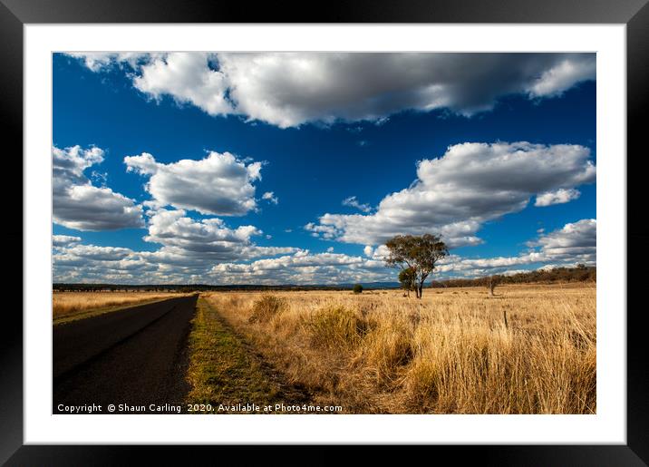 Out On The Western Downs Framed Mounted Print by Shaun Carling