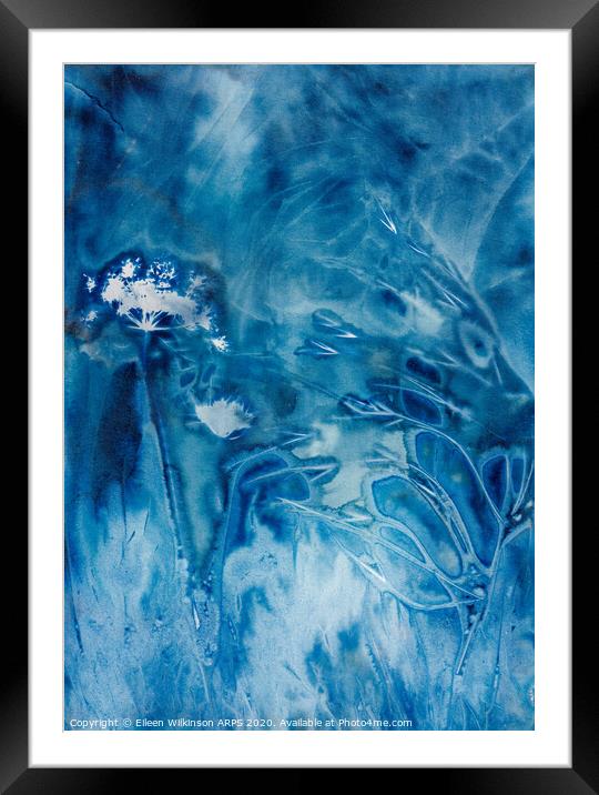 In the Blue Framed Mounted Print by Eileen Wilkinson ARPS EFIAP